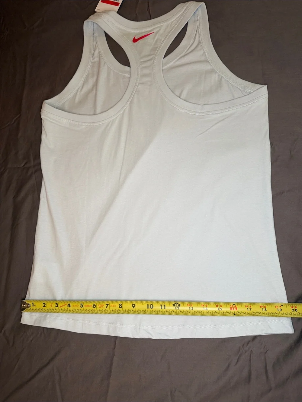 Nike Women's Light Gray Ohio State Racerback Tank Large